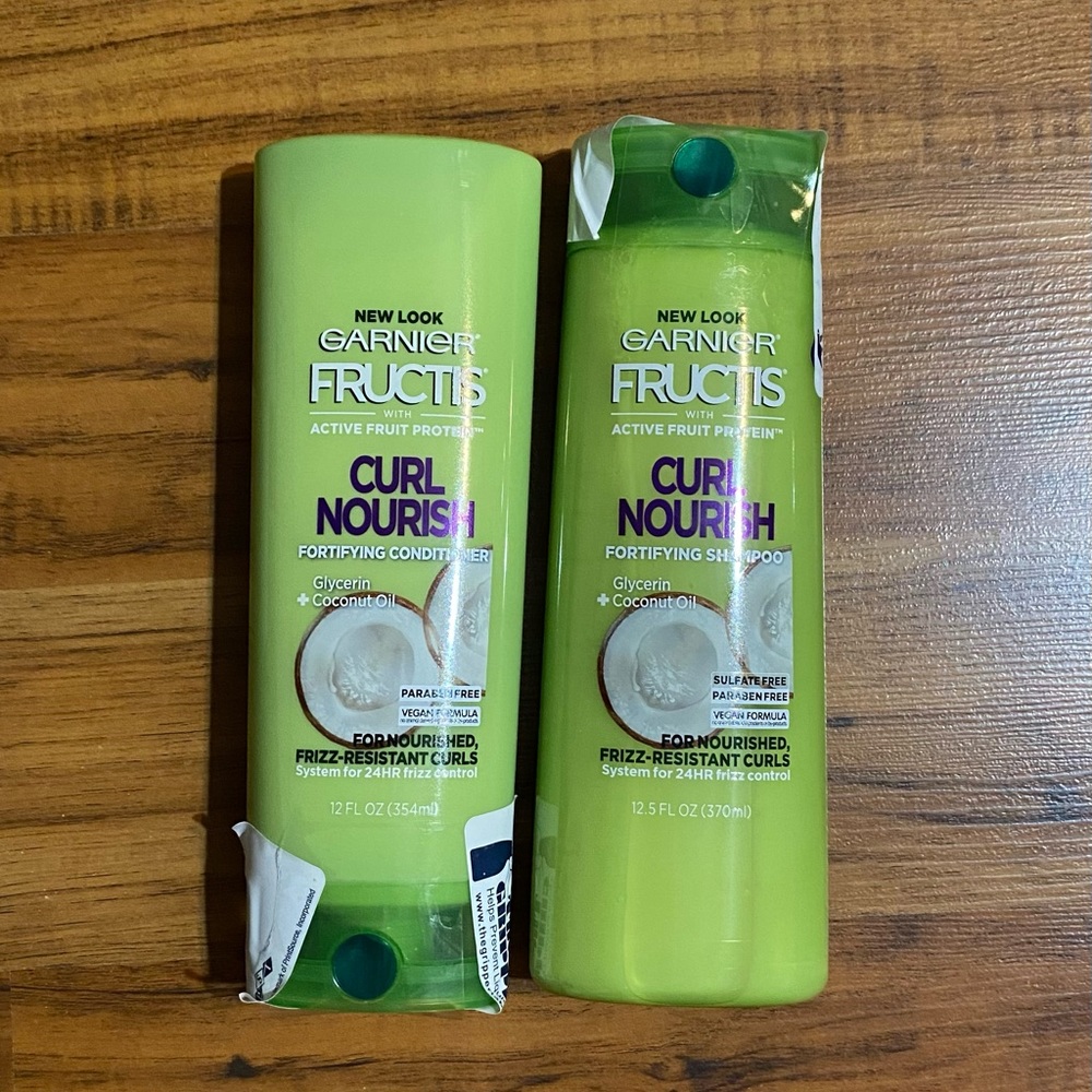 Garnier Fructis Curl Nourish Fortifying Shampoo and Conditioner (New)